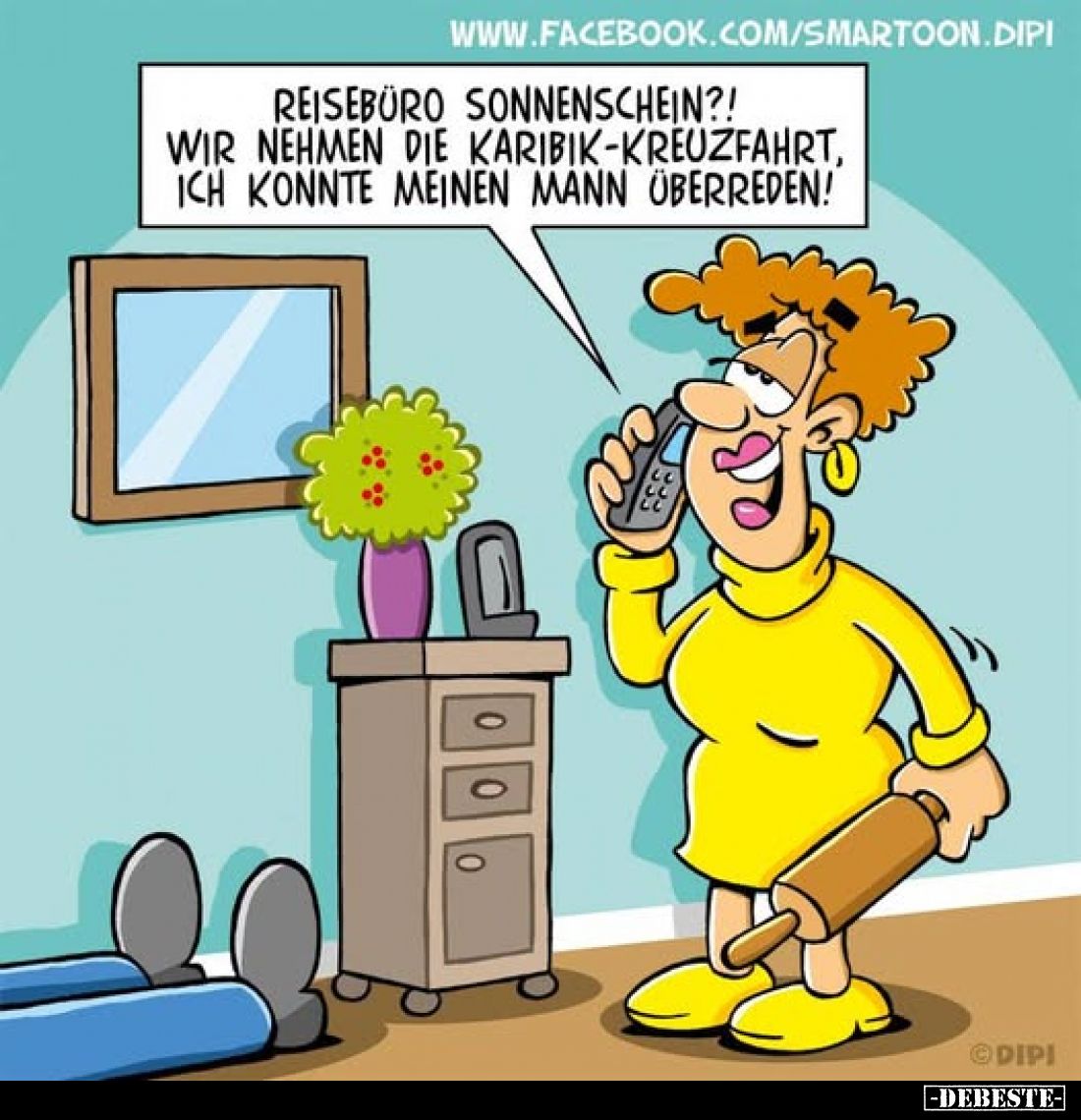 Reisebüro Sonnenschein?! Wir nehmen die Karibik-kreuzfahrt, ich konnte meinen Mann überreden!