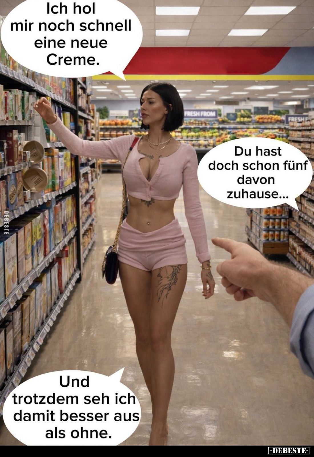 Ich hol mir noch schnell eine neue Creme.... - Lustige Bilder | DEBESTE.de