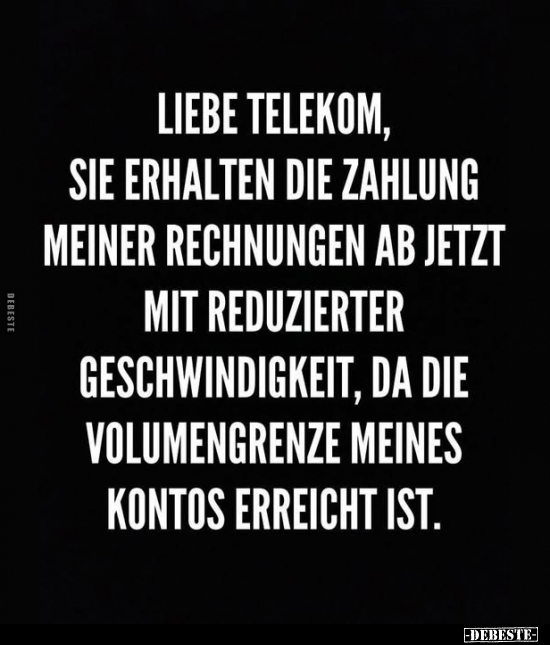 Liebe, Telekom, Rechnungen, Geschwindigkeit