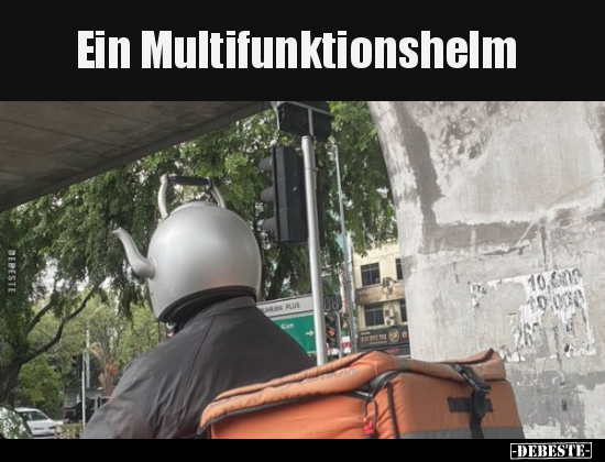 Ein Multifunktionshelm.. - Lustige Bilder | DEBESTE.de