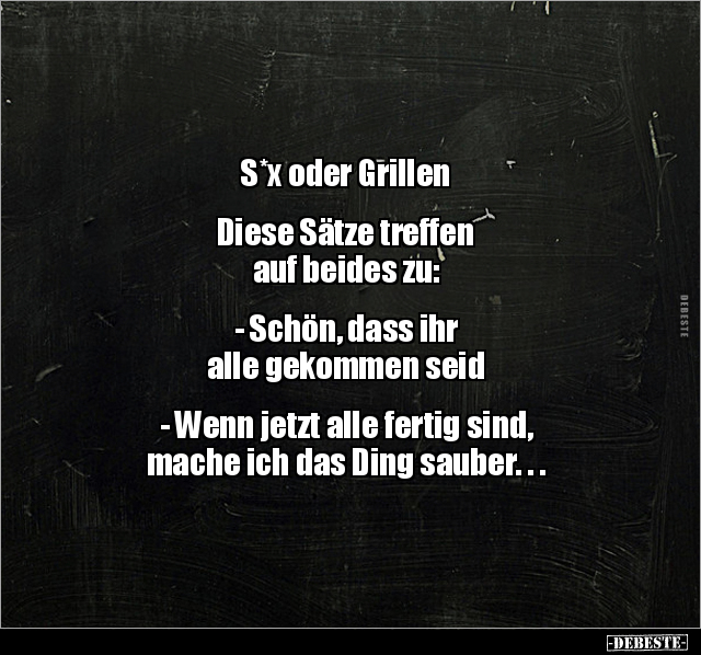 S*x oder Grillen... - Lustige Bilder | DEBESTE.de