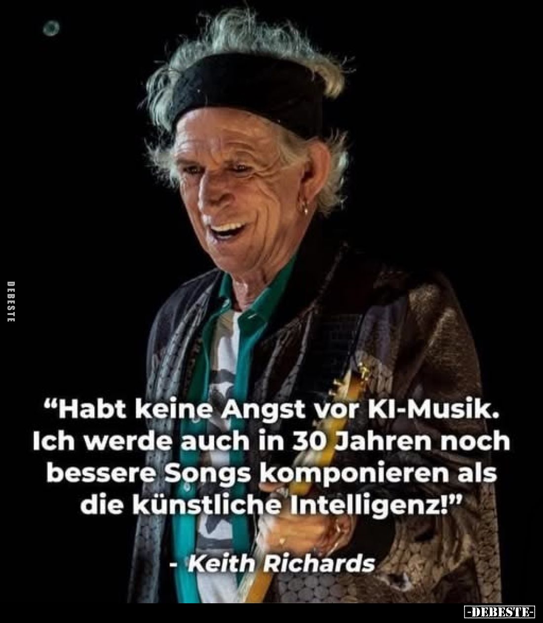 "Habt keine Angst vor KI-Musik. Ich werde auch in 30 Jahren noch bessere Songs komponieren als die künstliche Intelligen...