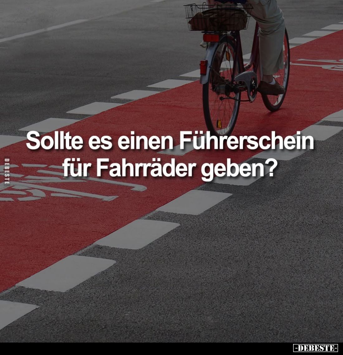Sollte es einen Führerschein für Fahrräder geben?