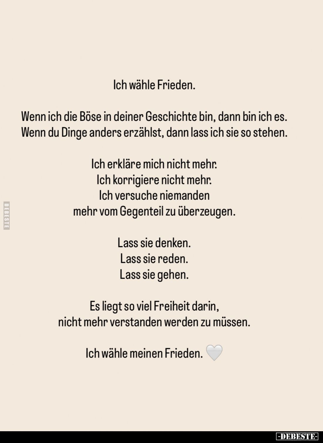 Ich wähle Frieden.. - Lustige Bilder | DEBESTE.de