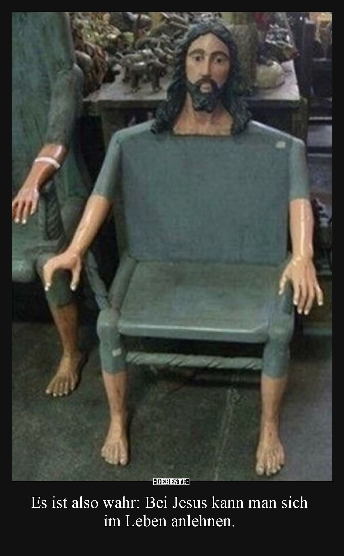 Es ist also wahr: Bei Jesus kann man sich im Leben anlehnen.