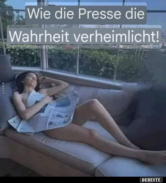 Wie die Presse die Wahrheit verheimlicht!.. - Lustige Bilder | DEBESTE.de