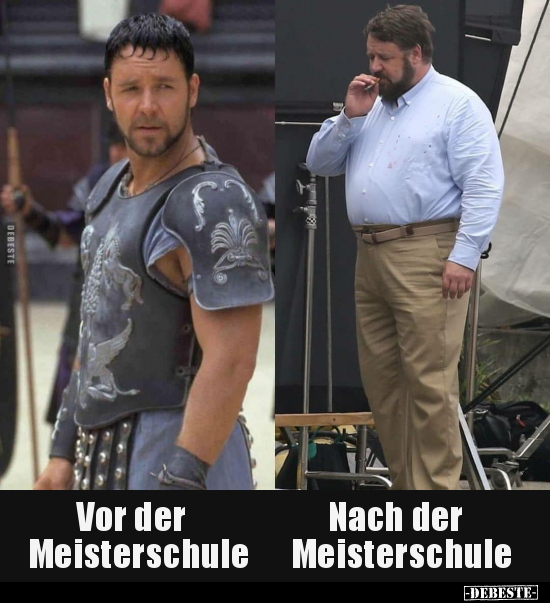 Vor der Meisterschule / Nach der Meisterschule...