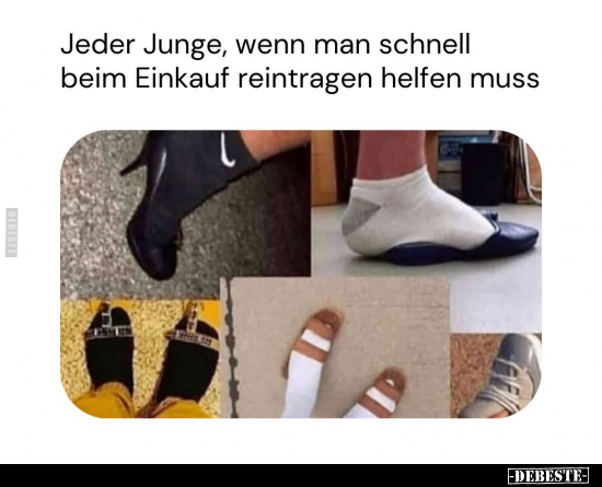 Jeder Junge, wenn man schnell beim Einkauf.. - Lustige Bilder | DEBESTE.de