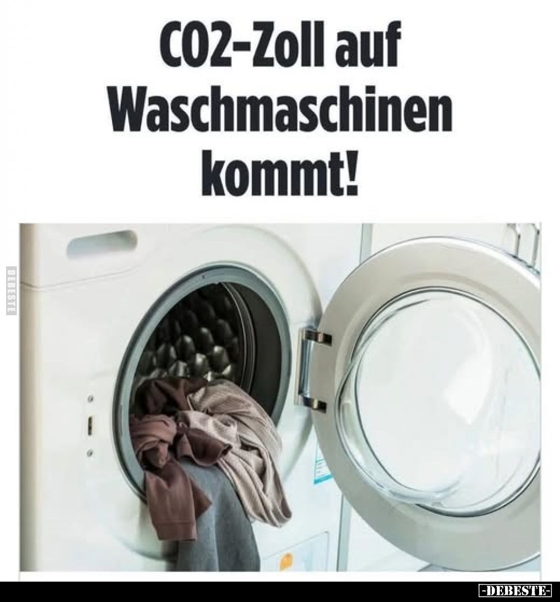 CO2-Zoll auf Waschmaschinen kommt!