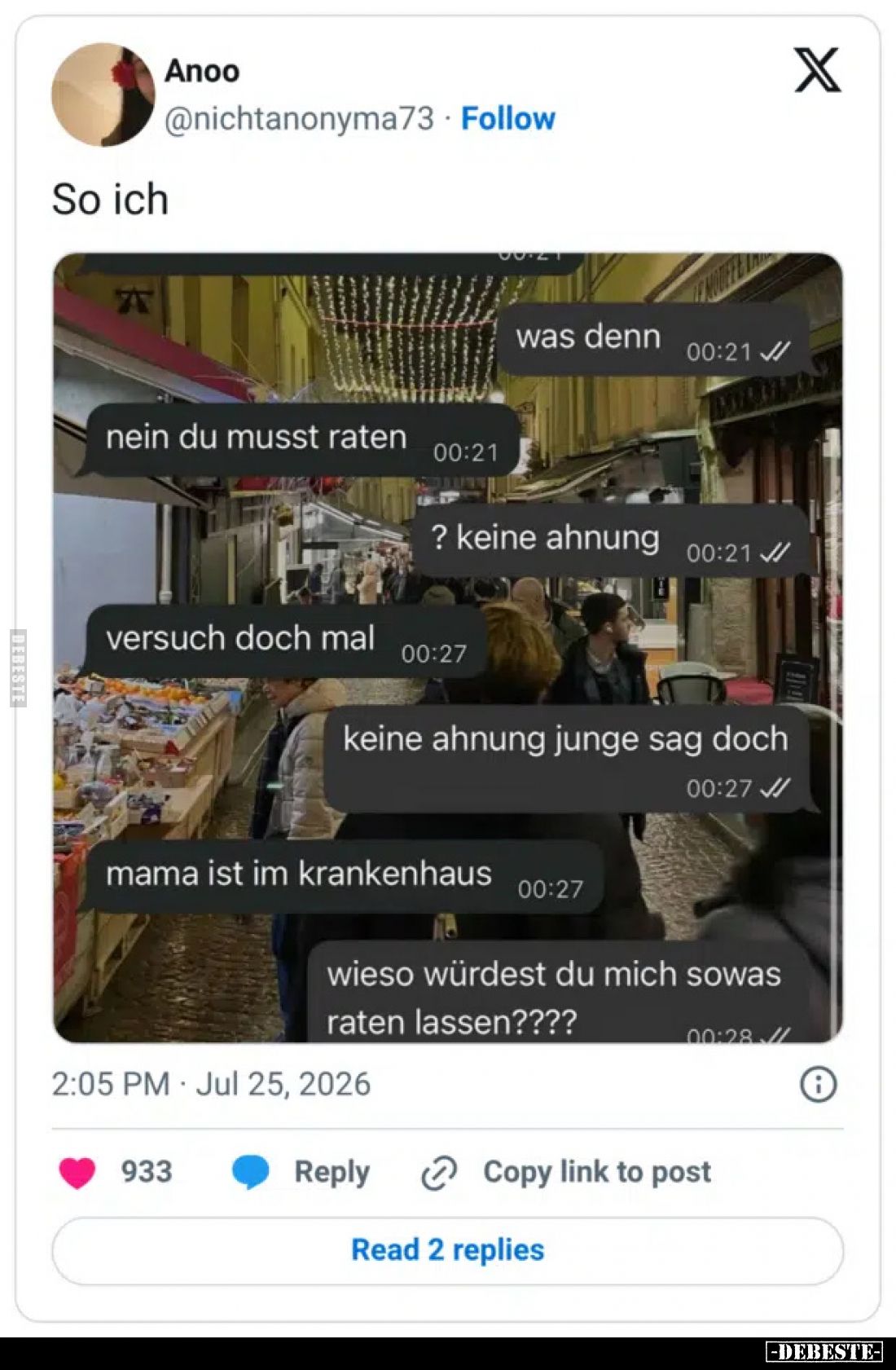 So ich...