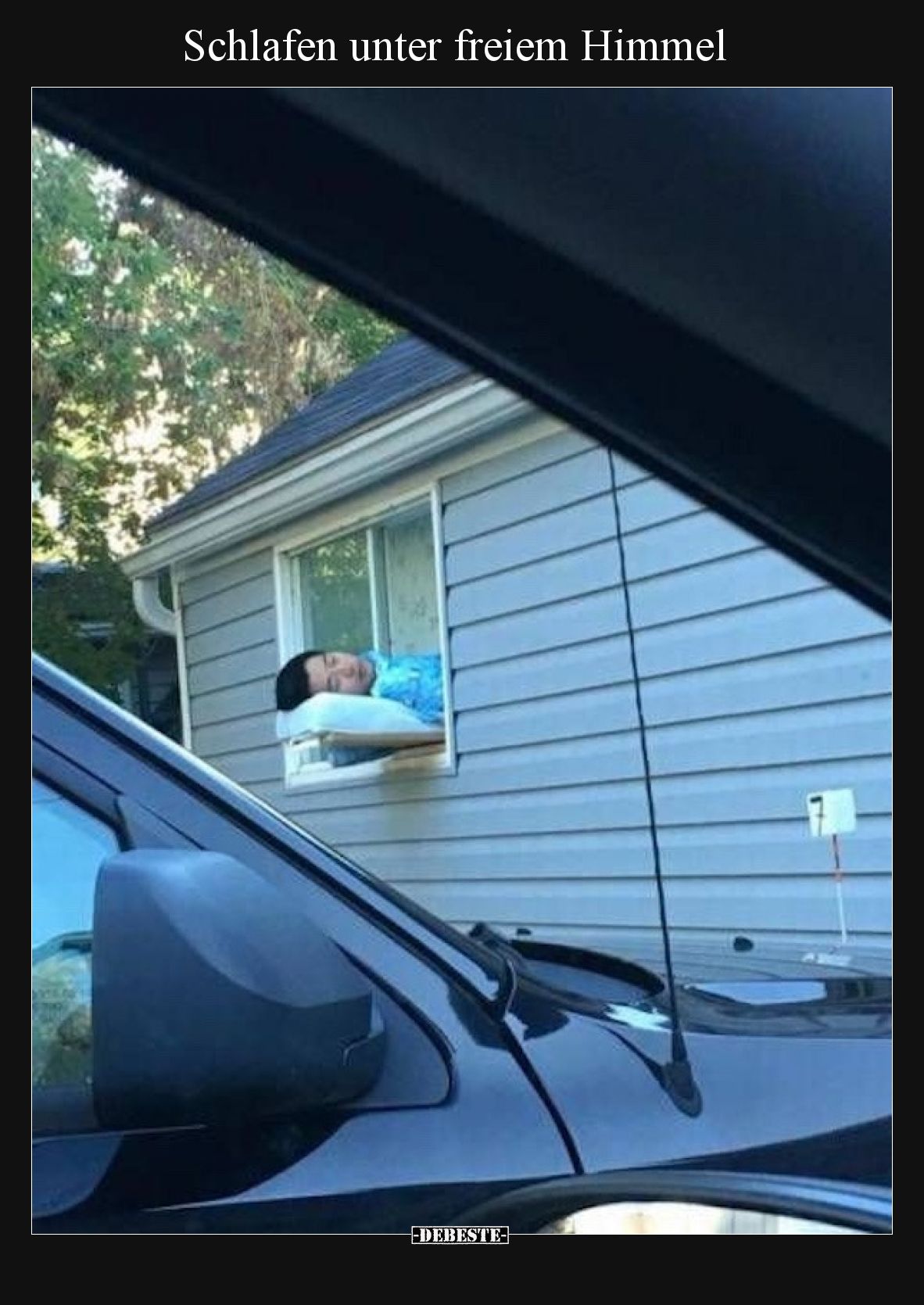 Schlafen unter freiem Himmel