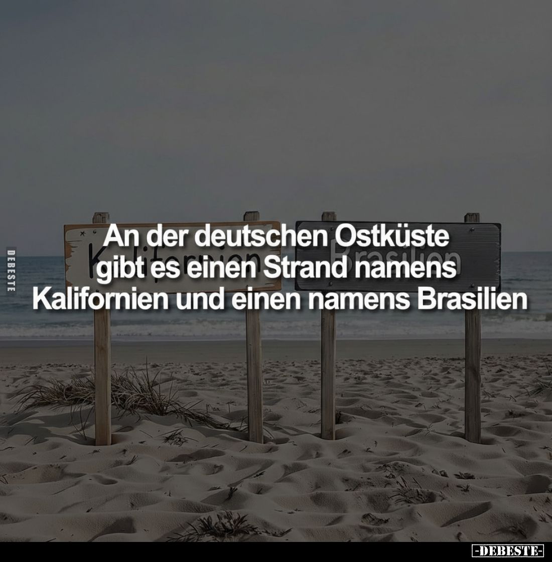 An der deutschen Ostküste gibt es einen Strand namens Kalifornien und einen namens Brasilien