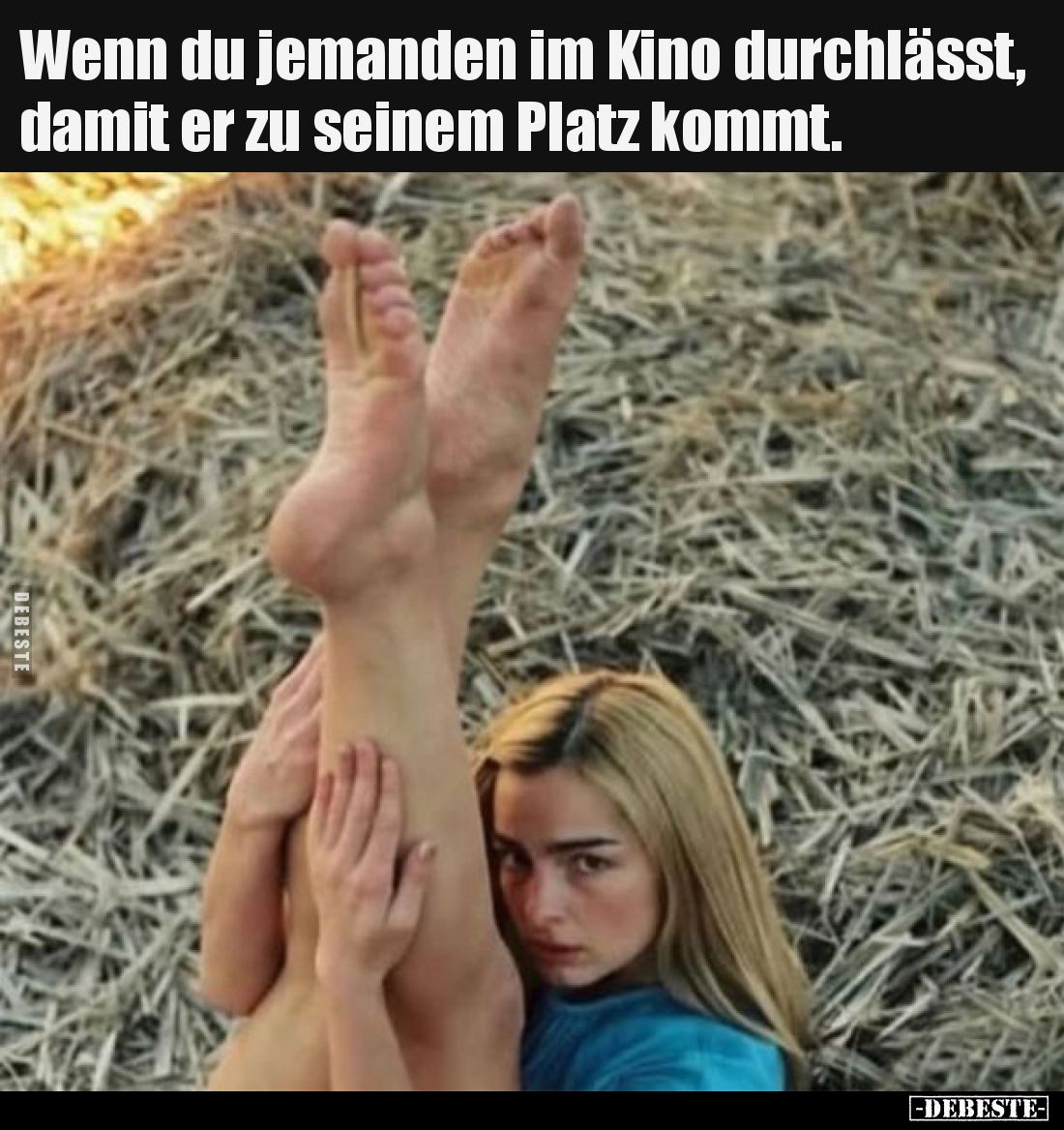 Wenn du jemanden im Kino durchlässt, damit er zu seinem Platz kommt.