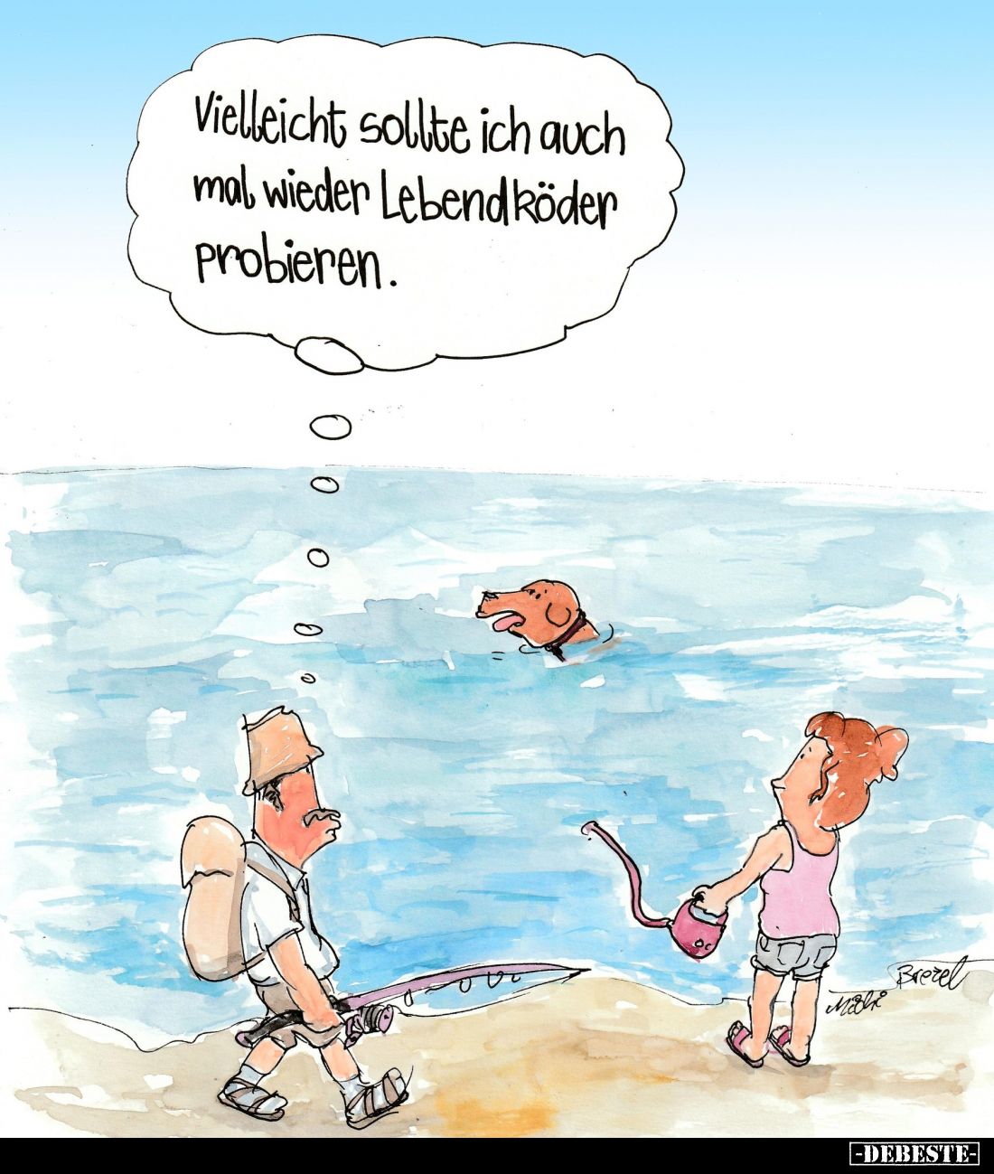 Vielleicht sollte ich auch mal wieder Lebendköder probieren.