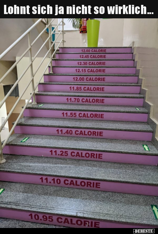 Lohnt sich ja nicht so wirklich...