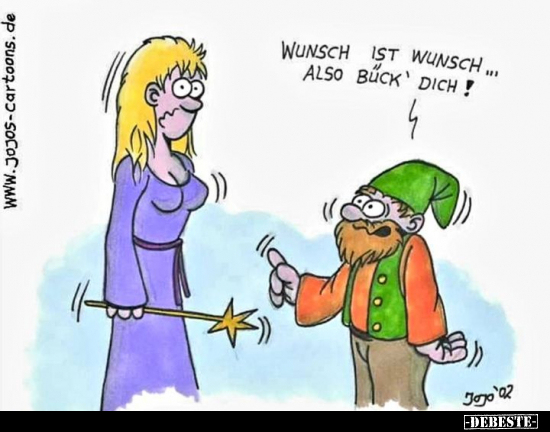 Wunsch ist Wunsch... Also bück' dich!.. - Lustige Bilder | DEBESTE.de