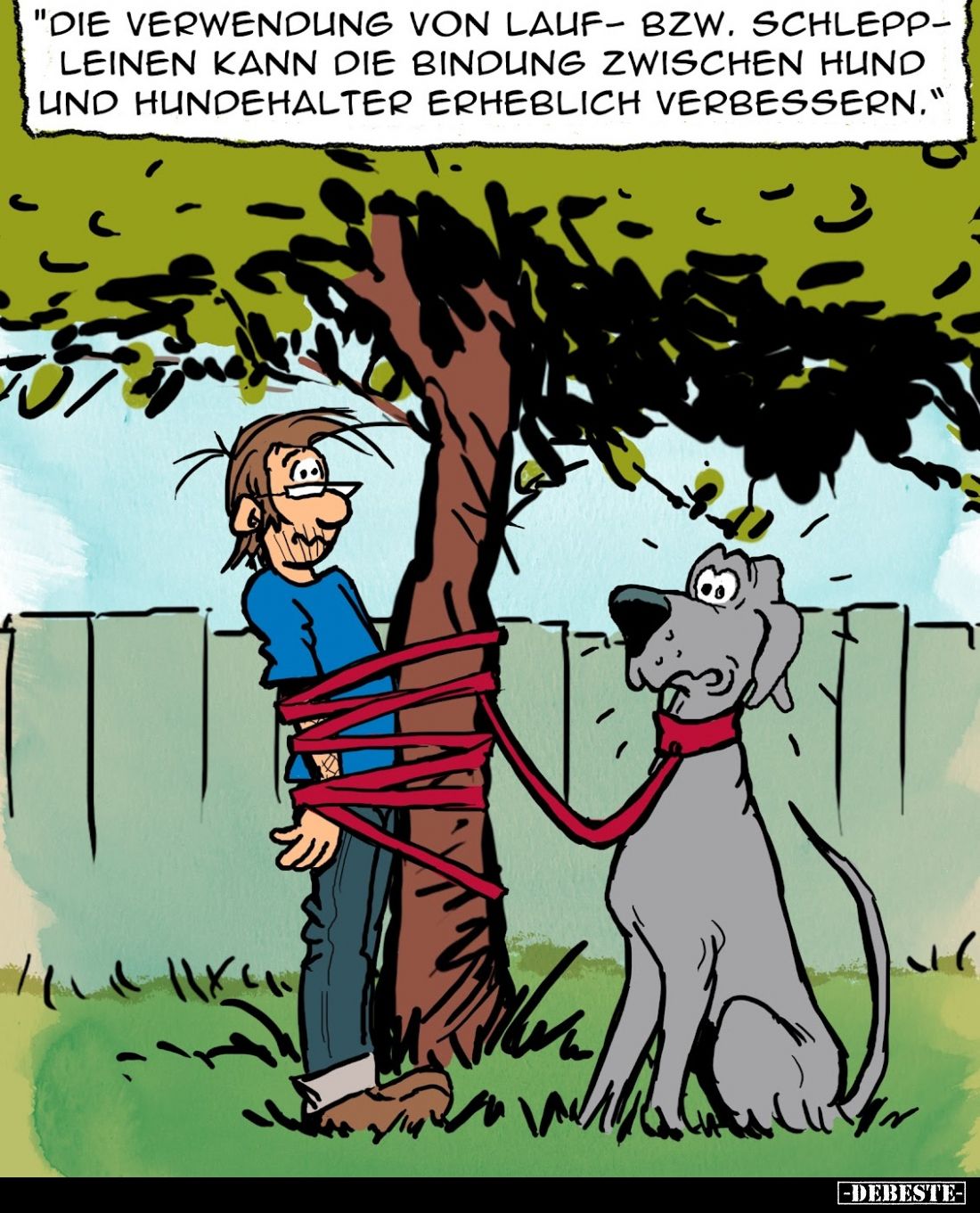"Die Verwendung von Lauf- bzw. Schleppleinen kann die Bindung zwischen Hund und Hundehalter erheblich verbessern."