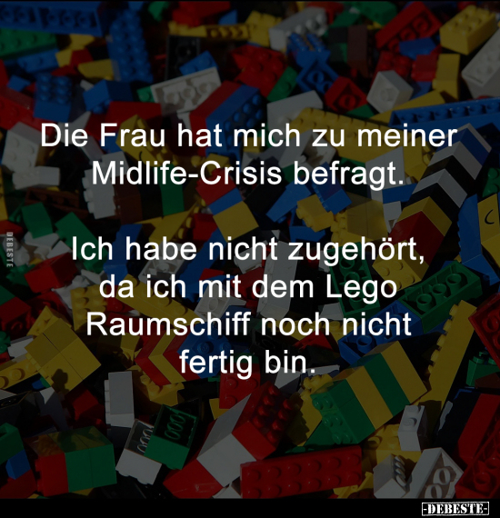 Frau, Lego, Raumschiff, Fertig