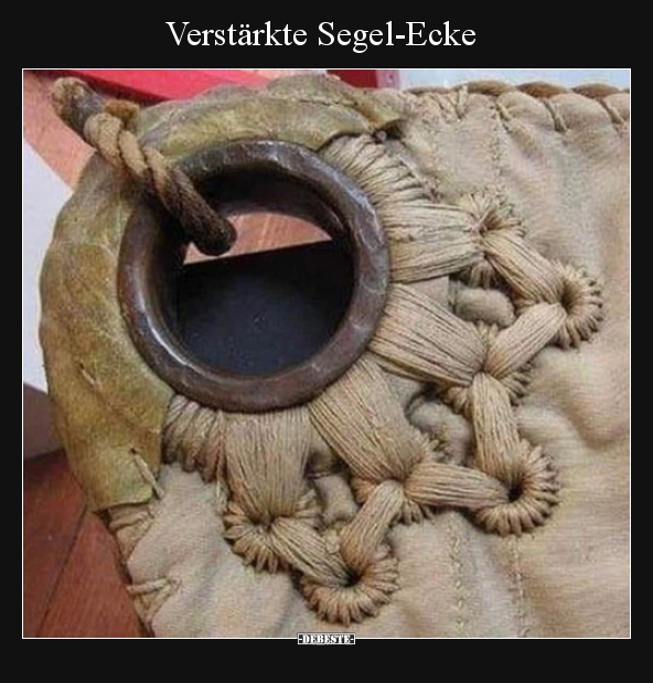 Verstärkte Segel-Ecke..