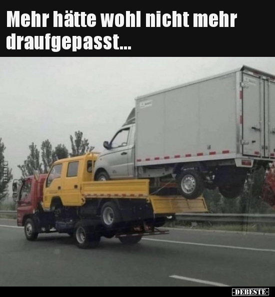 Mehr hätte wohl nicht mehr draufgepasst...