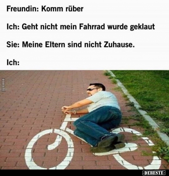 Freundin: Komm rüber..