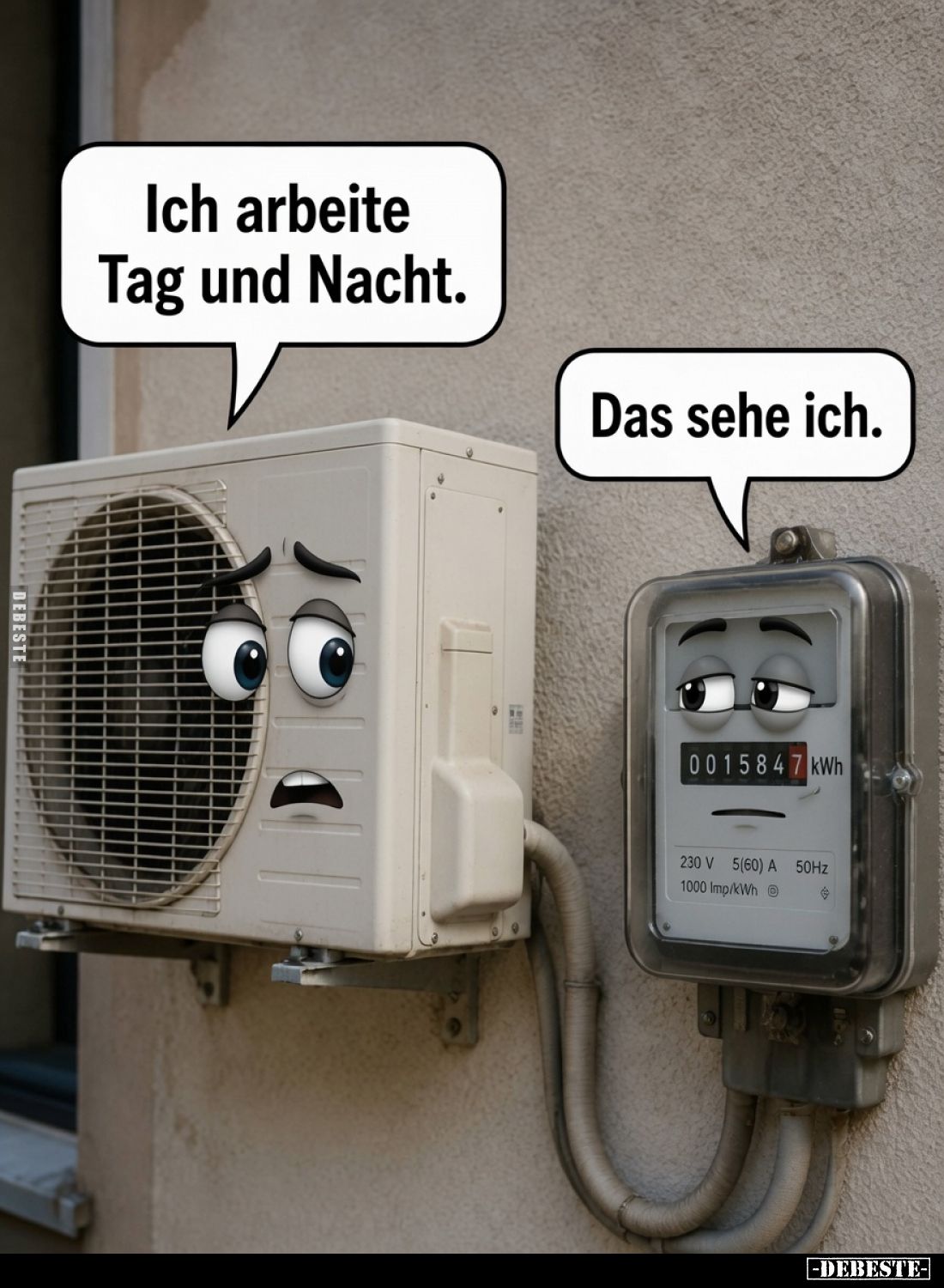 Ich arbeite Tag und Nacht.
Das sehe ich.