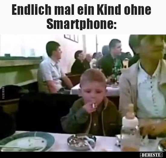 Endlich mal ein Kind ohne Smartphone.. - Lustige Bilder | DEBESTE.de