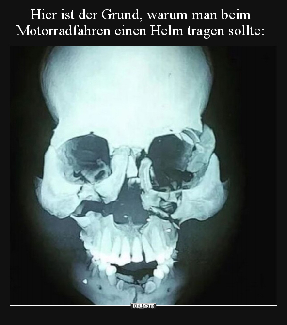 Hier ist der Grund, warum man beim Motorradfahren einen.. - Lustige Bilder | DEBESTE.de