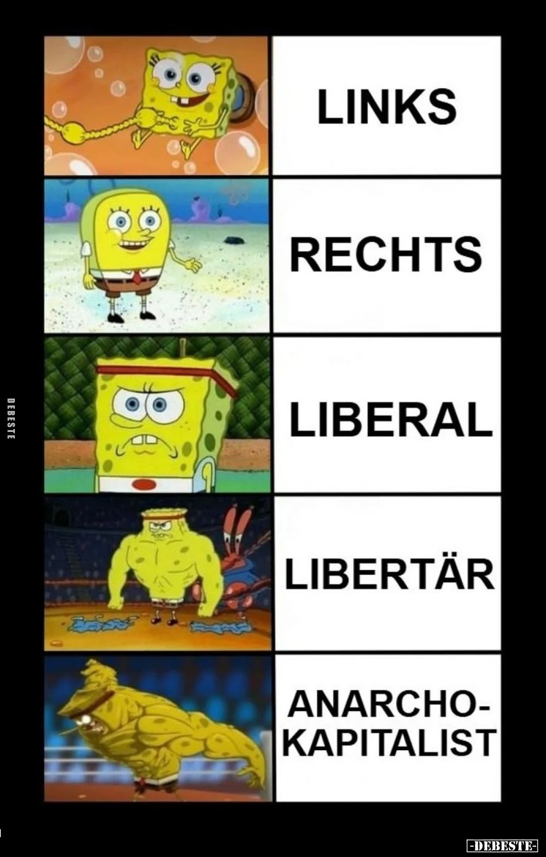 Links -
Rechts -
Liberal -
Libertär -
Anarchоkapitalist.