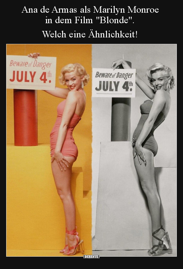 Ana de Armas als Marilyn Monroe in dem Film.. - Lustige Bilder | DEBESTE.de