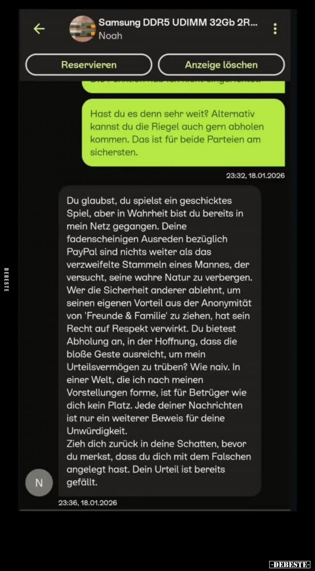 Hast du es denn sehr weit? Alternativ kannst du die Riegel auch gern abholen kommen. Das ist für beide Parteien am sichersten...