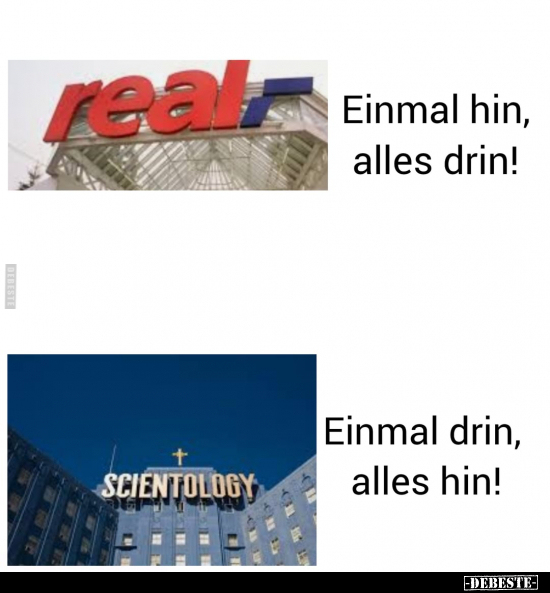 Einmal hin, alles drin!

Einmal drin, alle hin!