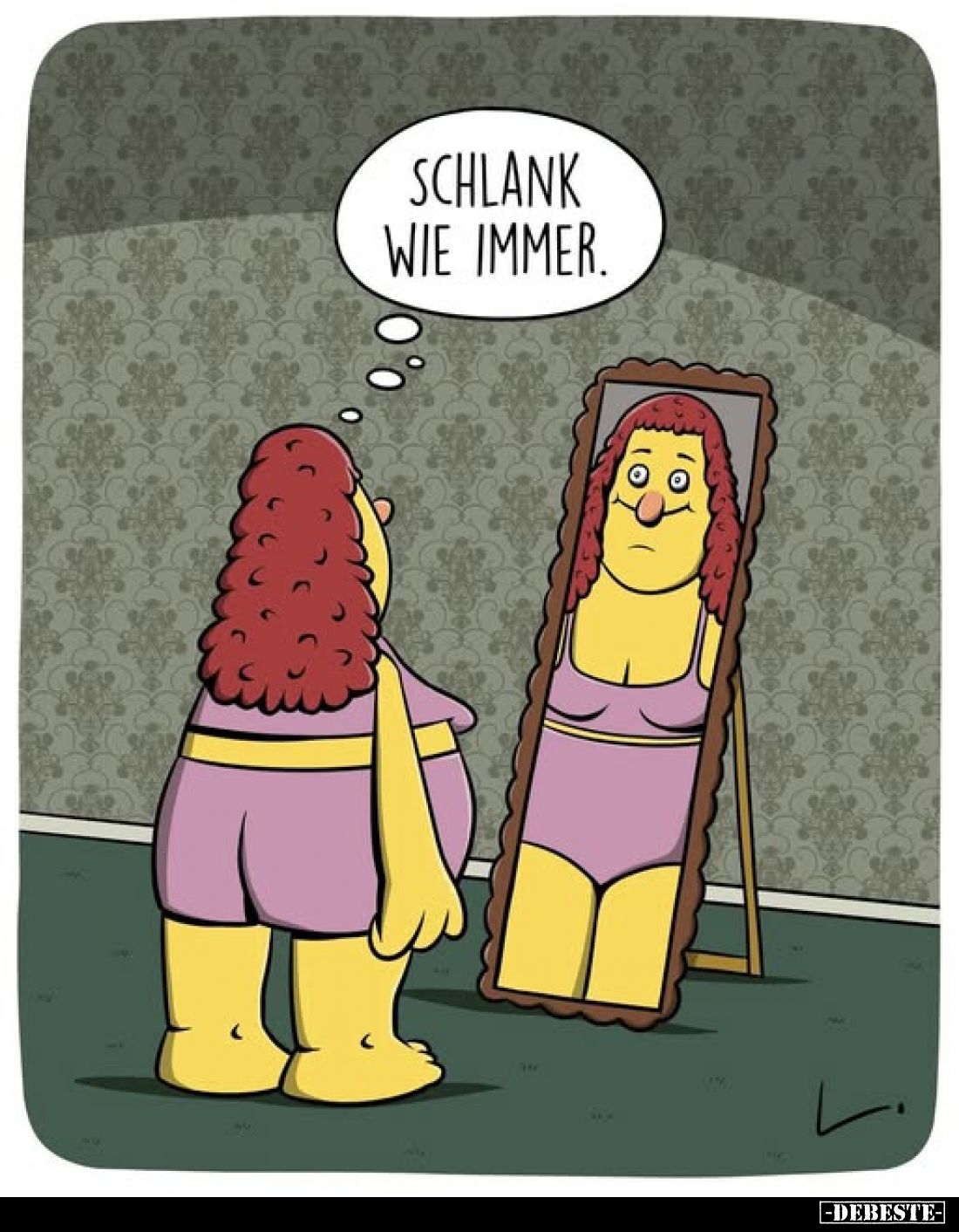 Schlank wie immer.
