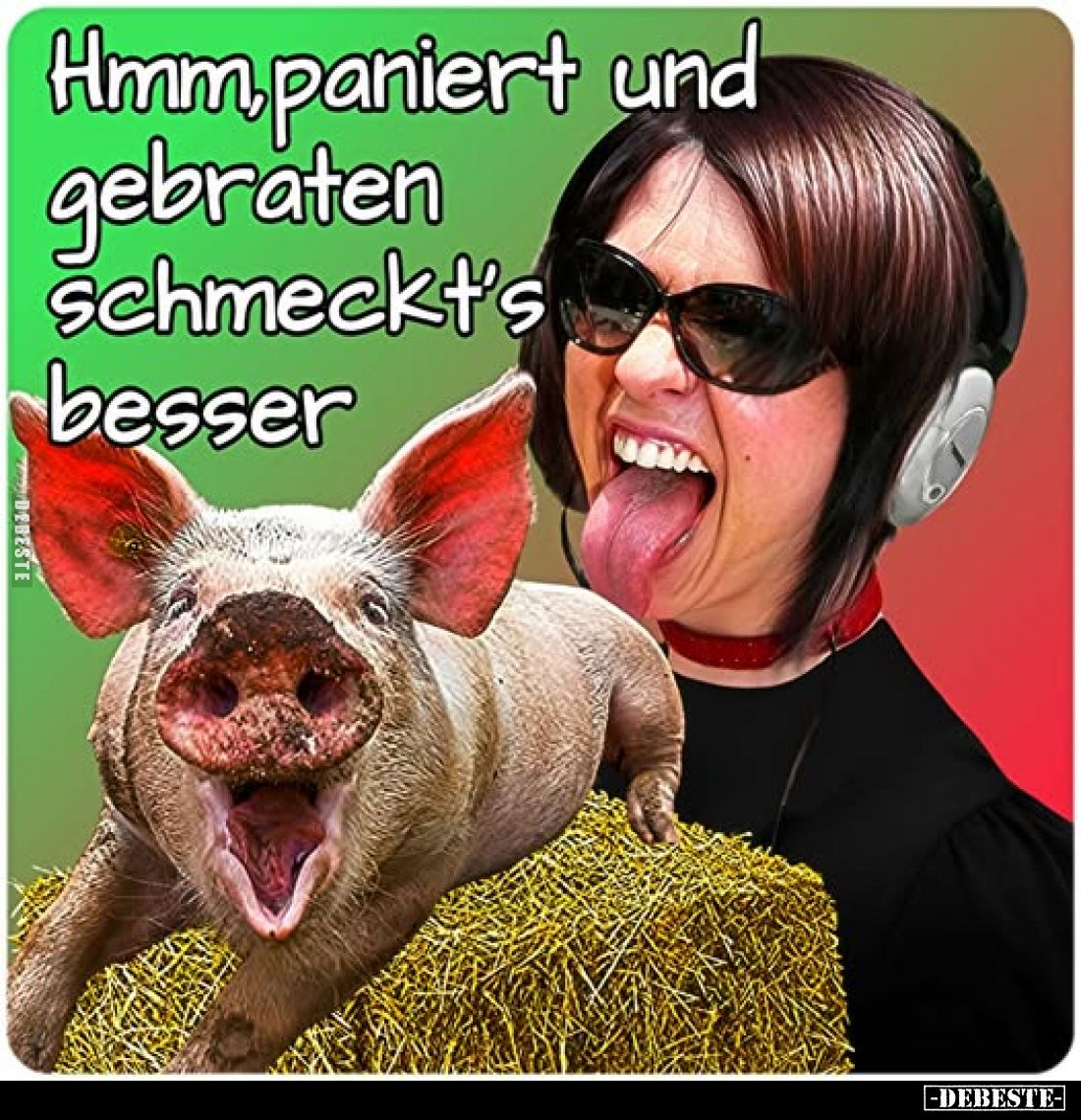 Hmm, paniert und gebraten schmeckt's besser.