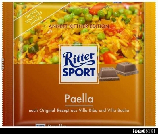 Ritter SPORT Paella.. - Lustige Bilder | DEBESTE.de