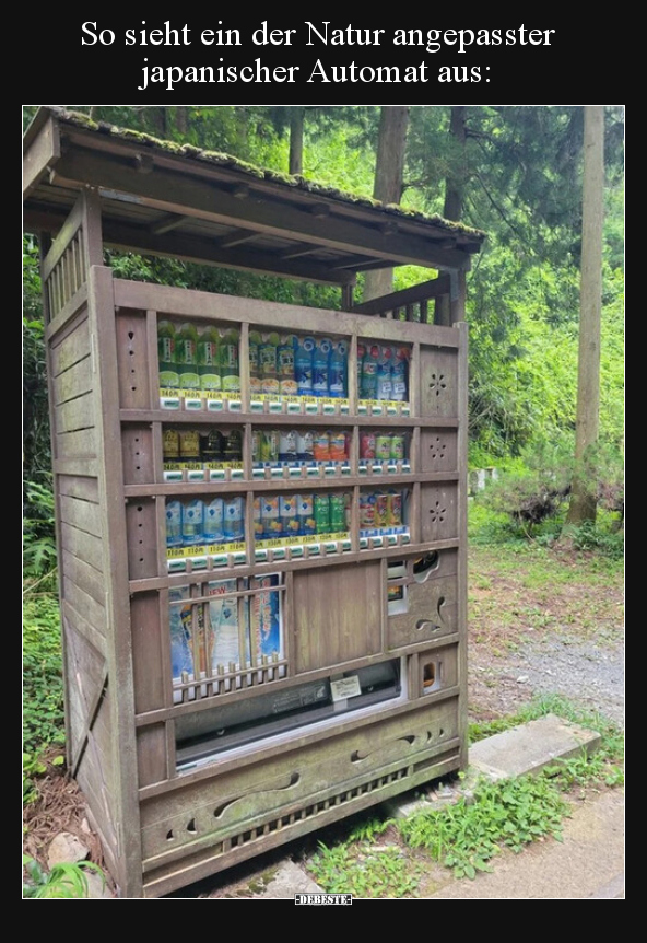 So sieht ein der Natur angepasster japanischer Automat.. - Lustige Bilder | DEBESTE.de