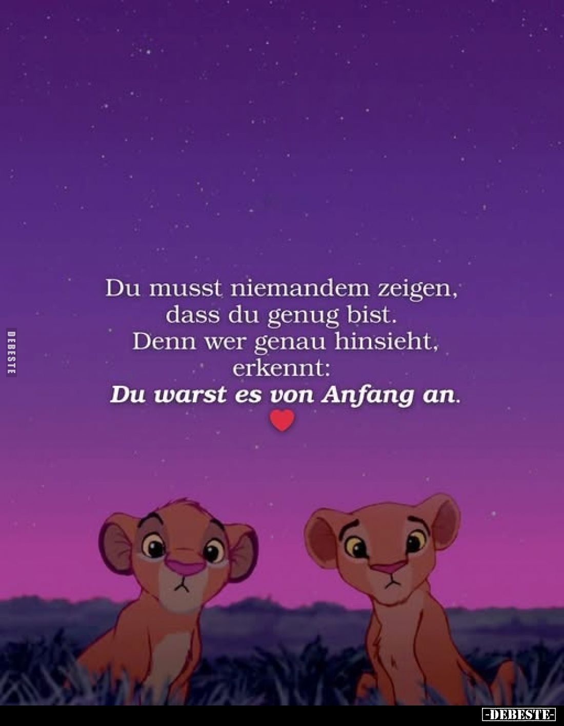 Du musst niemandem zeigen, dass du genug bist. Denn wer genau hinsieht, erkennt: Du warst es von Anfang an.