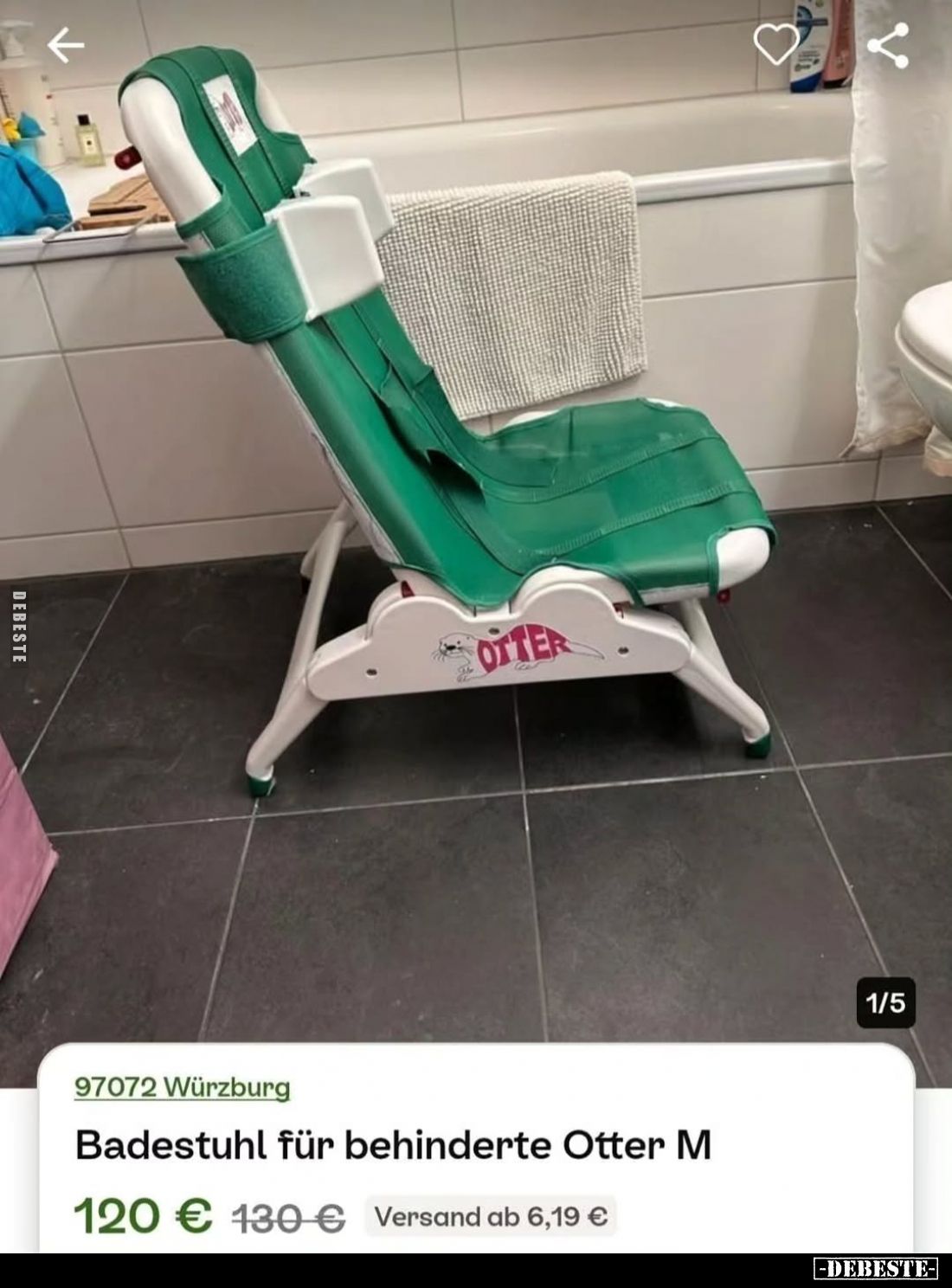 Badestuhl für behinderte Otter M