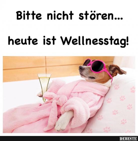 Bitte nicht stören... heute ist Wellnesstag! - Lustige Bilder | DEBESTE.de