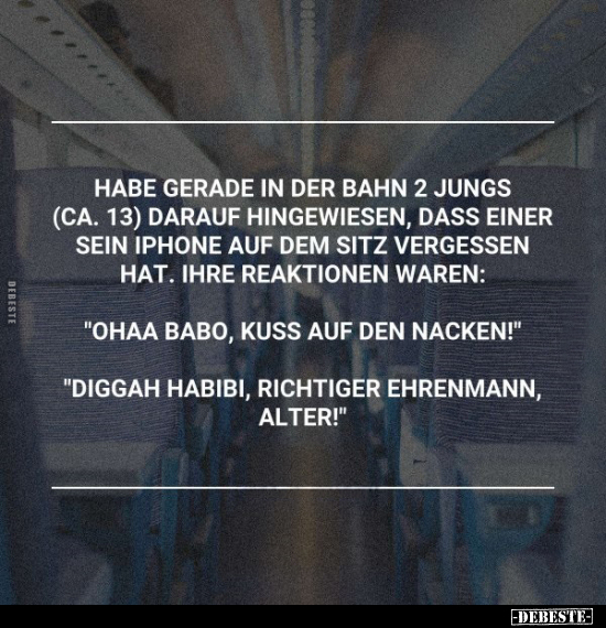 Habe gerade in der Bahn 2 Jungs (ca. 13) darauf.. - Lustige Bilder | DEBESTE.de