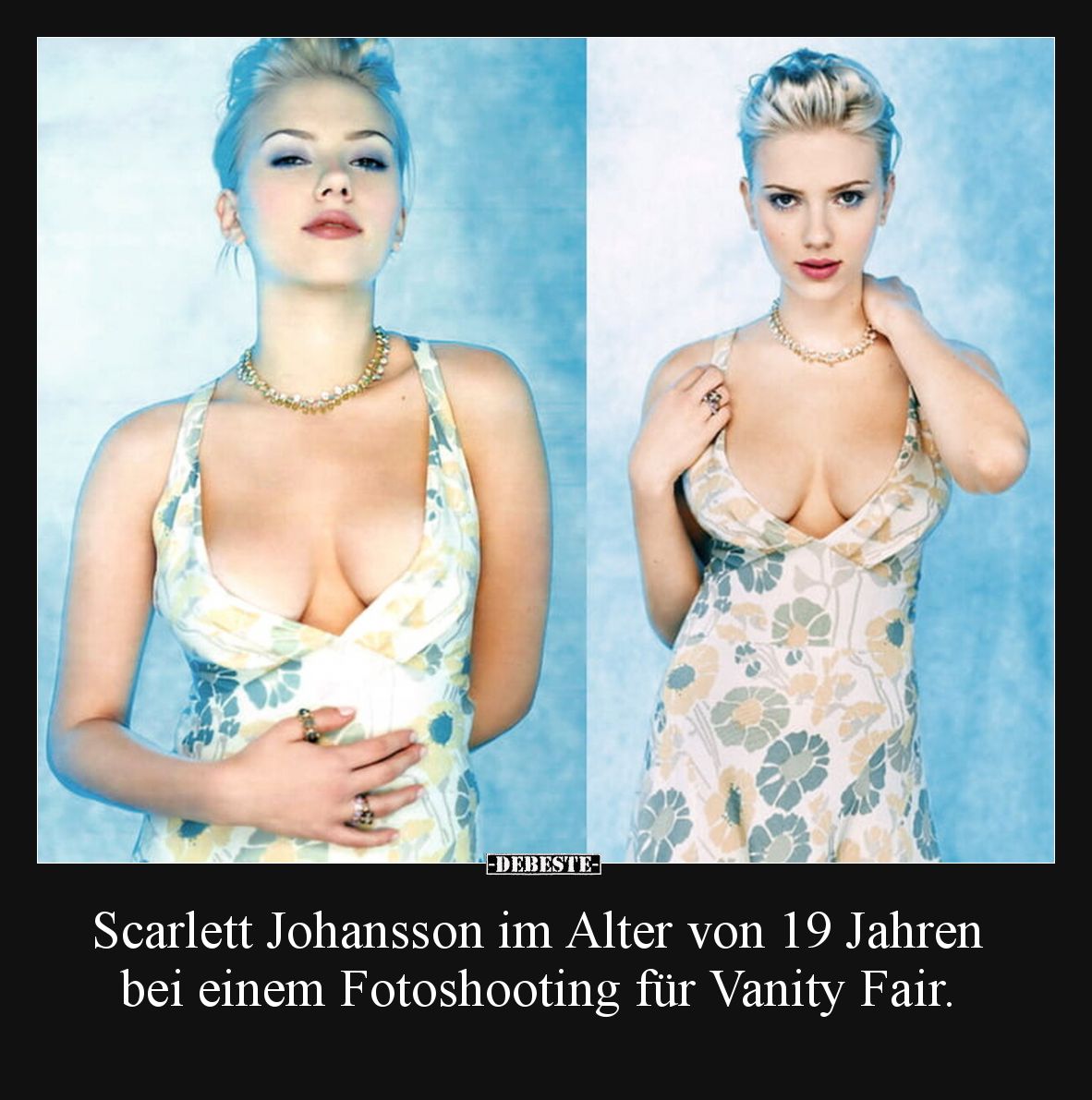 Scarlett Johansson im Alter von 19 Jahren bei einem Fotoshooting für Vanity Fair.