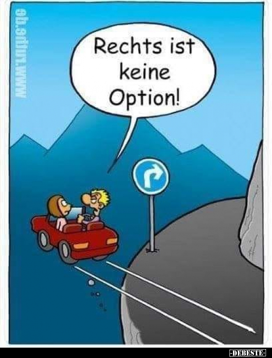 Rechts ist keine Option!.. - Lustige Bilder | DEBESTE.de