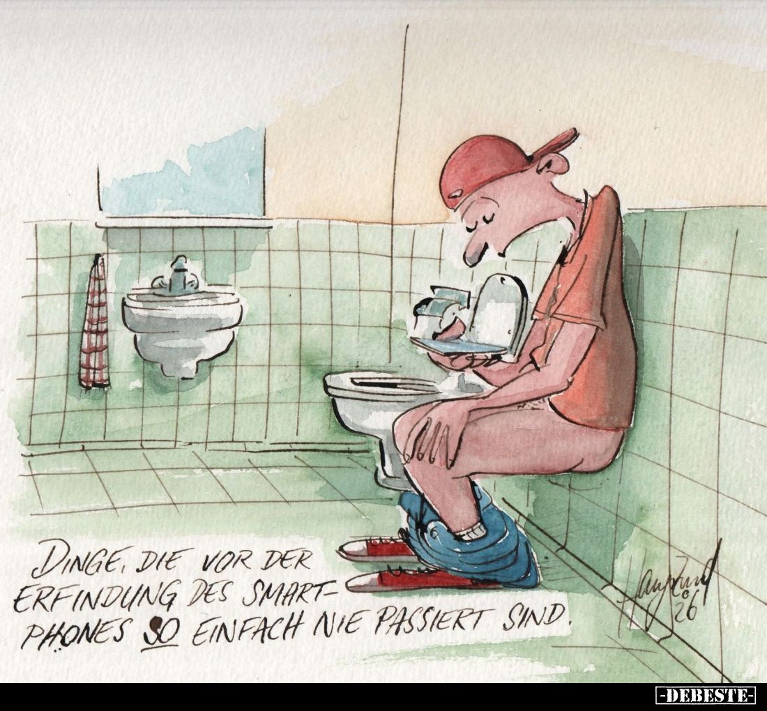 Dinge, die vor der Erfindung des Smartphones so einfach nie passiert sind.