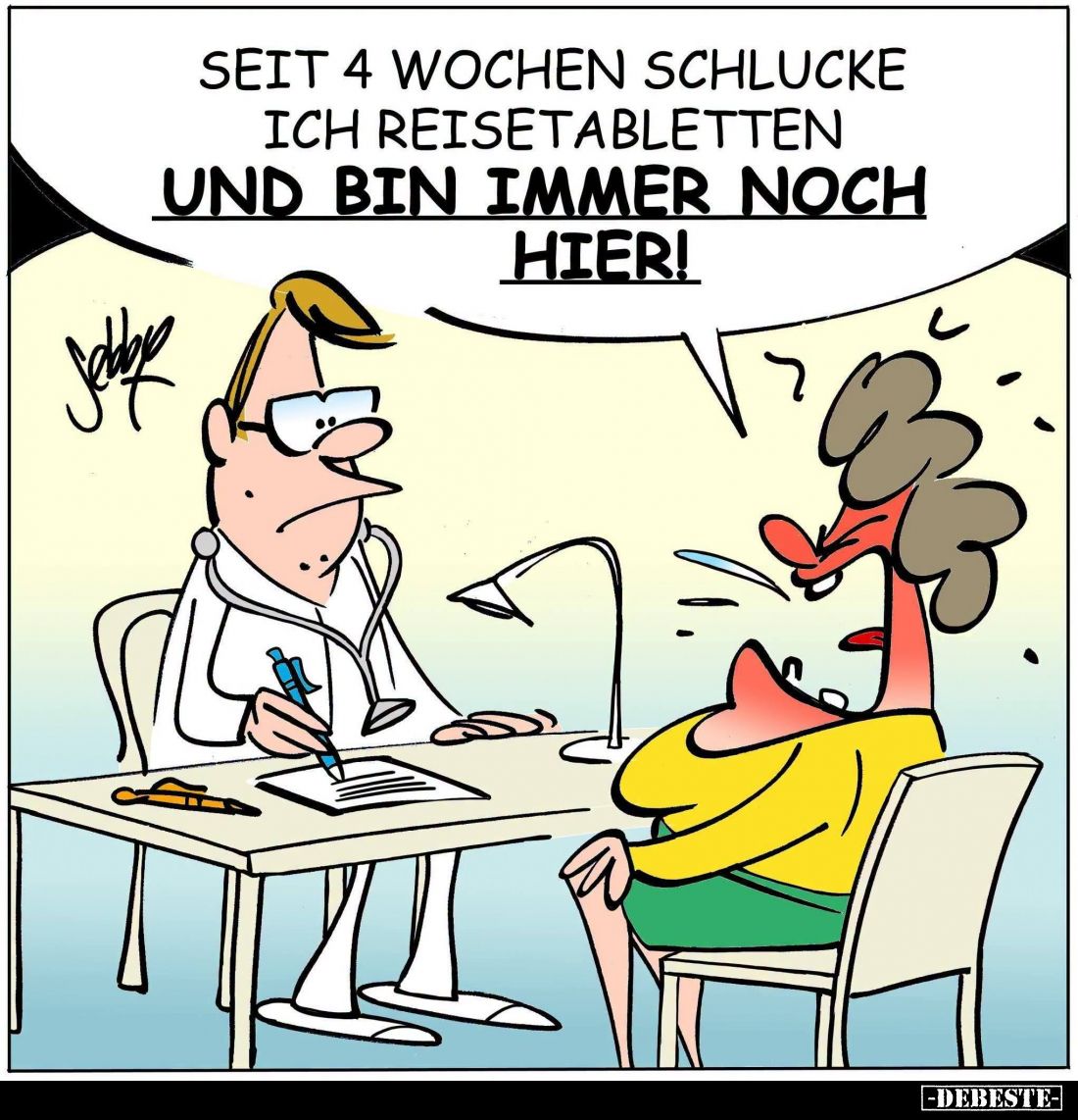 Seit 4 Wochen schlucke ich Reisetabletten und bin immer noch hier!