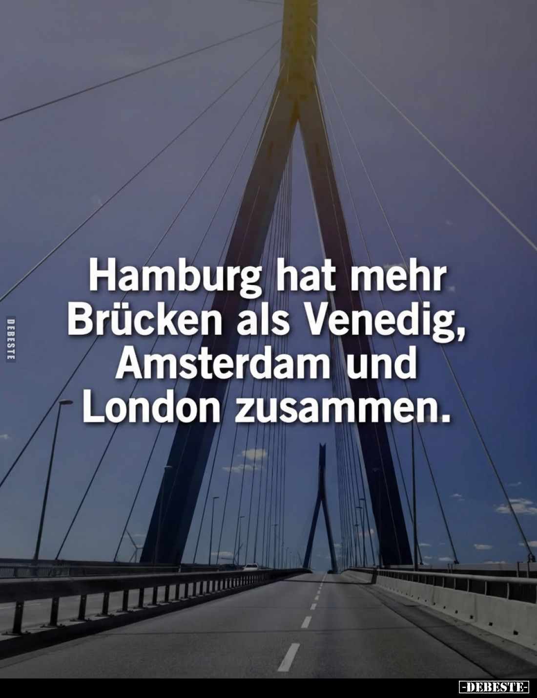Hamburg hat mehr Brücken als Venedig, Amsterdam und London zusammen.