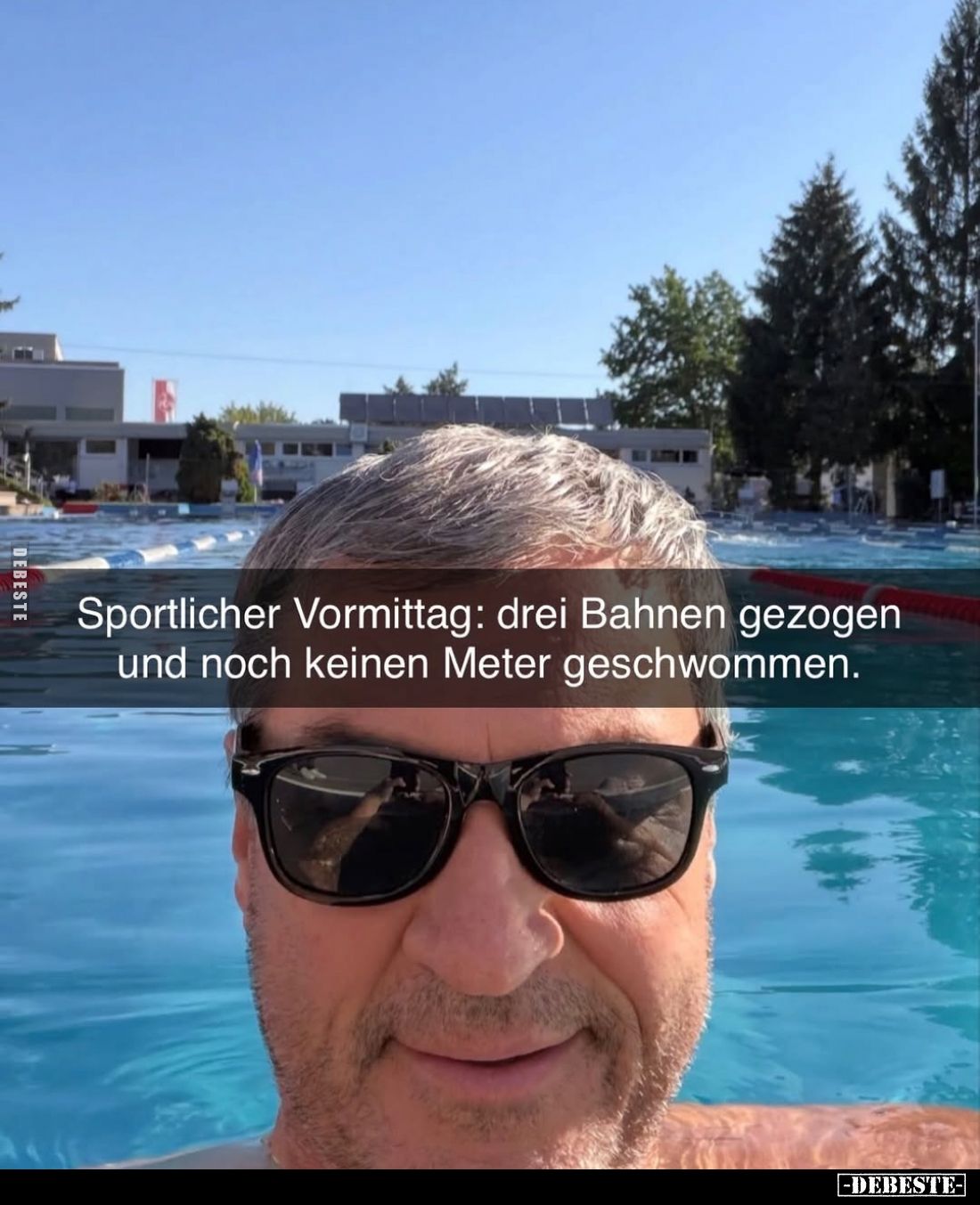 Sportlicher Vormittag: drei Bahnen gezogen und noch keinen.. - Lustige Bilder | DEBESTE.de