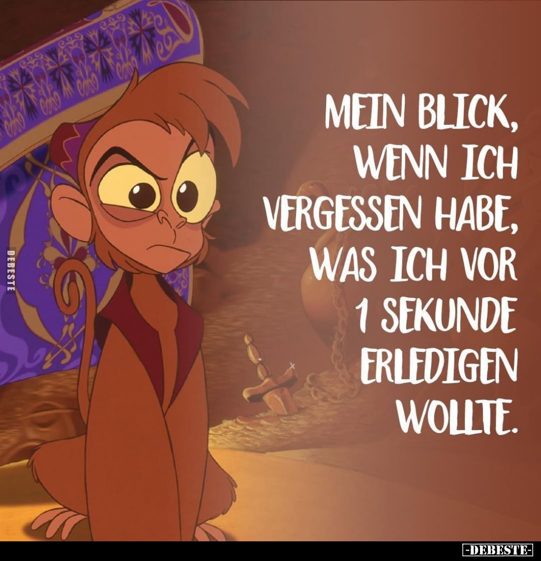 Mein Blick, wenn ich vergessen habe, was ich vor 1 Sekunde erledigen wollte.