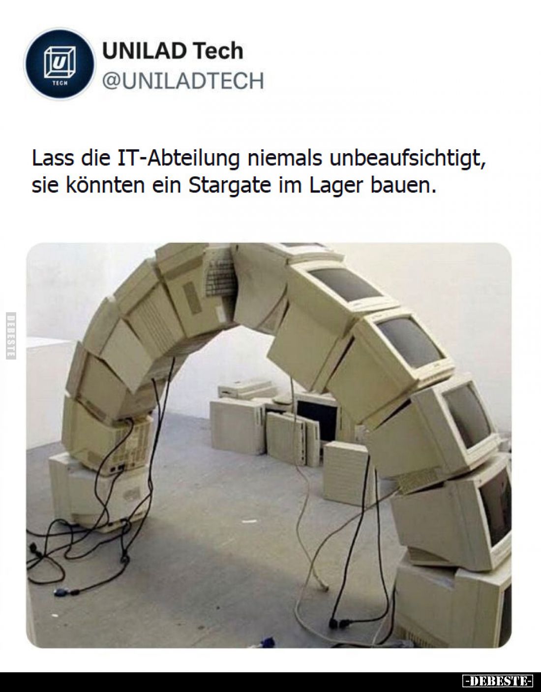 Lass die IT-Abteilung niemals unbeaufsichtigt, sie könnten.. - Lustige Bilder | DEBESTE.de