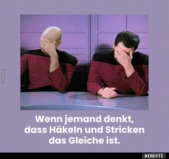 Wenn jemand denkt, dass Häkeln und Stricken.. - Lustige Bilder | DEBESTE.de