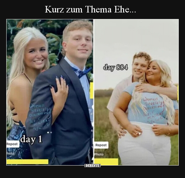 Kurz zum Thema Ehe... - Lustige Bilder | DEBESTE.de